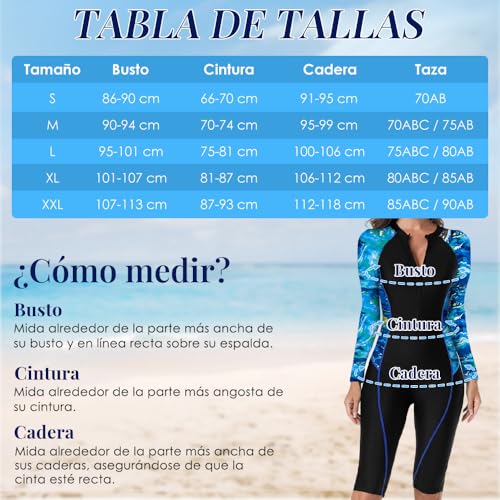 Catálogo para Comprar On-line Ropa de Ropa de natación con protección solar para Mujer los mejores 10. 17 Imagen adicional