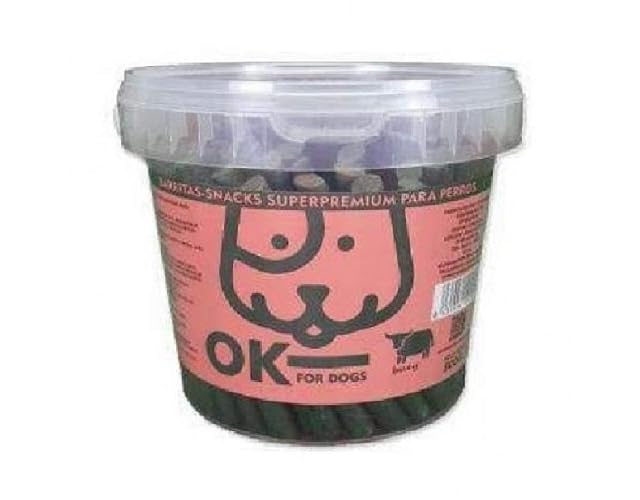OK FOR DOGS Barritas de Buey/Pollo/Cordero o Salmón con Arroz Snack y Premio Saludable para Perros
