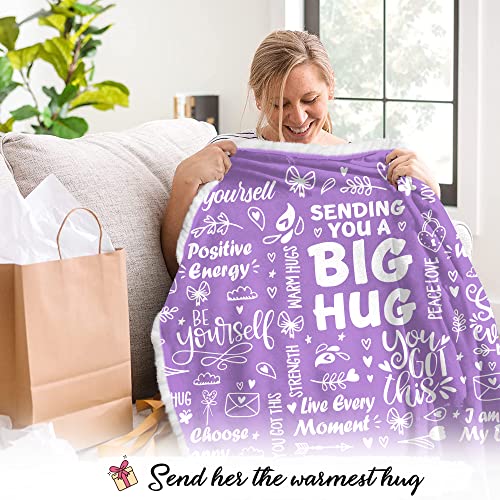 Inspirational Gifts For Women - Spring Summer Soft Blanket Hoodie - Mother 'S Day Gifts For Friends Mom Sister Coworker Female Women Her Wife - Birthday Gifts For Women - Big Hug Fleece Hooded Blanket #TOP2