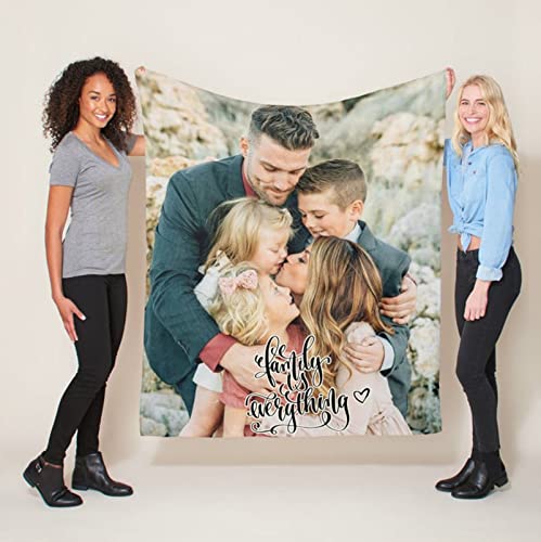 Couverture flanelle photo personnalisée 180x200cm plaid polaire personnalisé grand canapé lit