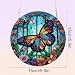 Tontut Hanging Decorations Diamond Painting Kits, Window Pendant DIY Butterfly Flower Diamond Painting, Special Shape Diamonds Art Home Wall Garden Window Decoration