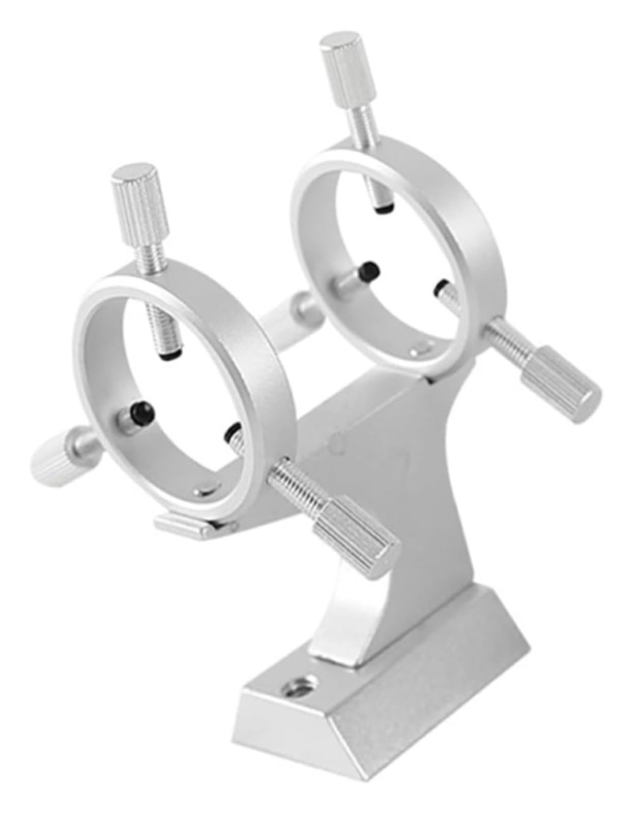 Soporte de puntero ajustable for telescopios con almohadilla protectora, relación de escala for observación astronómica(Silver)