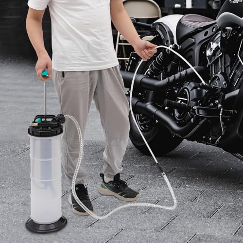 ZNLLQZN Bomba de aceite multiusos de 7,5 L, bomba de extracción de líquidos, bomba de extracción manual y neumática con 4 tubos, extractor de aceite líquido independiente