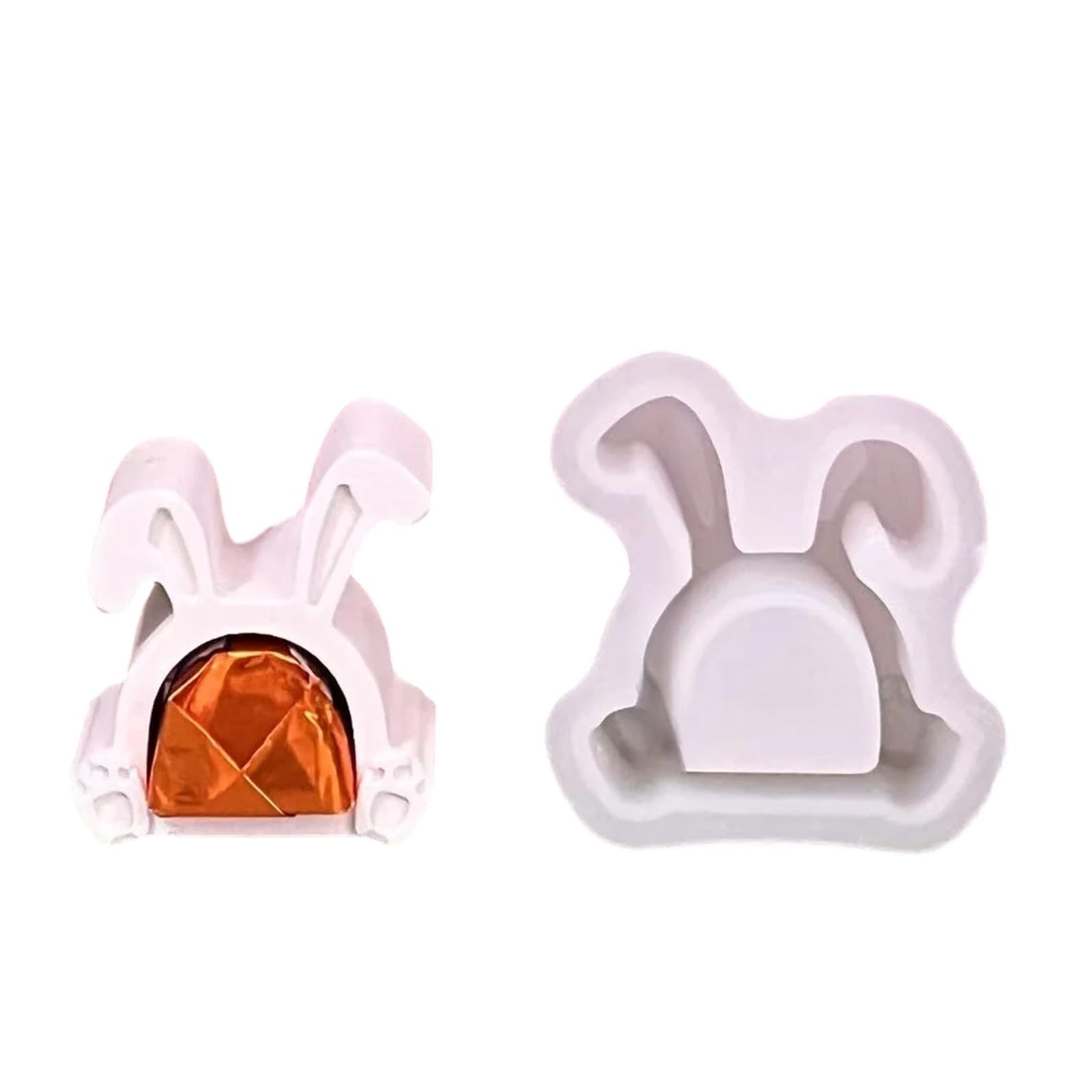 SHINLHUA Themed Silicone Rabbits Shape Easy Craft Supplies Food Grade Materials for Soap Chocolate Crafting