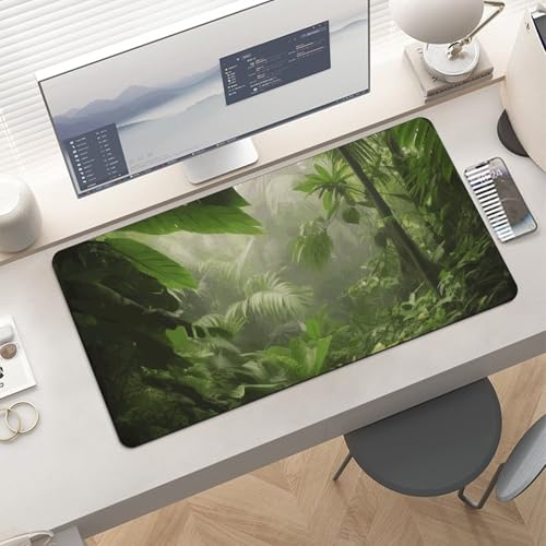 Desk Pad Protector 24x12 Inch Extended Tropical Rainforest miniatura 6