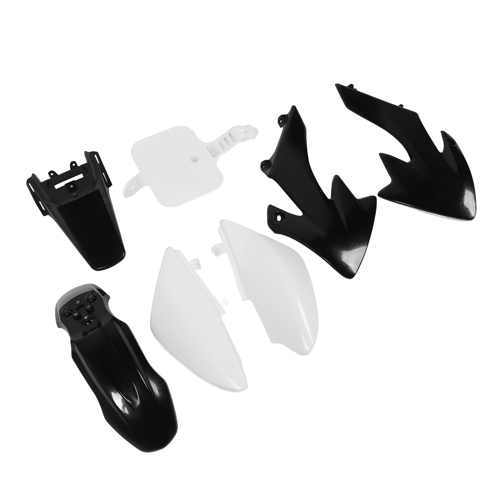 CHICIRIS Zestaw Owiewek Motocyklowych do Pracy z Nadwoziem Plastikowy Kompletny Zestaw Osłon Przeciwbryzgowych ABS 7-częściowy Owiewek do Owijania Nadwozia CRF50 XR50 od 50 Cm3 160 Cm3 Pit Dirt