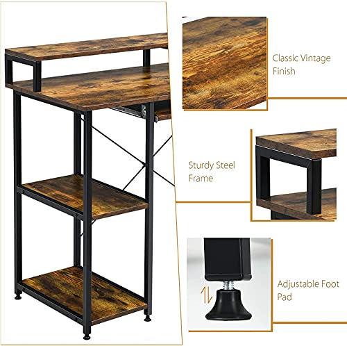 Giantex Computer Desk, Rustic Brown #TOP7