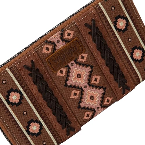 Image of X Wrangler Wristlet Western Wallet Boho Aztec Credit Card Holder for Women