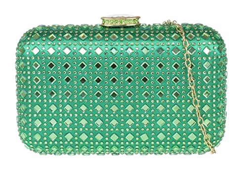 Pochette compacte strass et perles pour vos soirées de gala