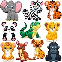 Refrigerator Magnets for Kids Zoo Animals - Fridge Magnets for Toddlers - Cute Wild Animal Magnets for Fridge - Toddler Magnets for Refrigerator - Educational Toys Rubber Magnetic Animals