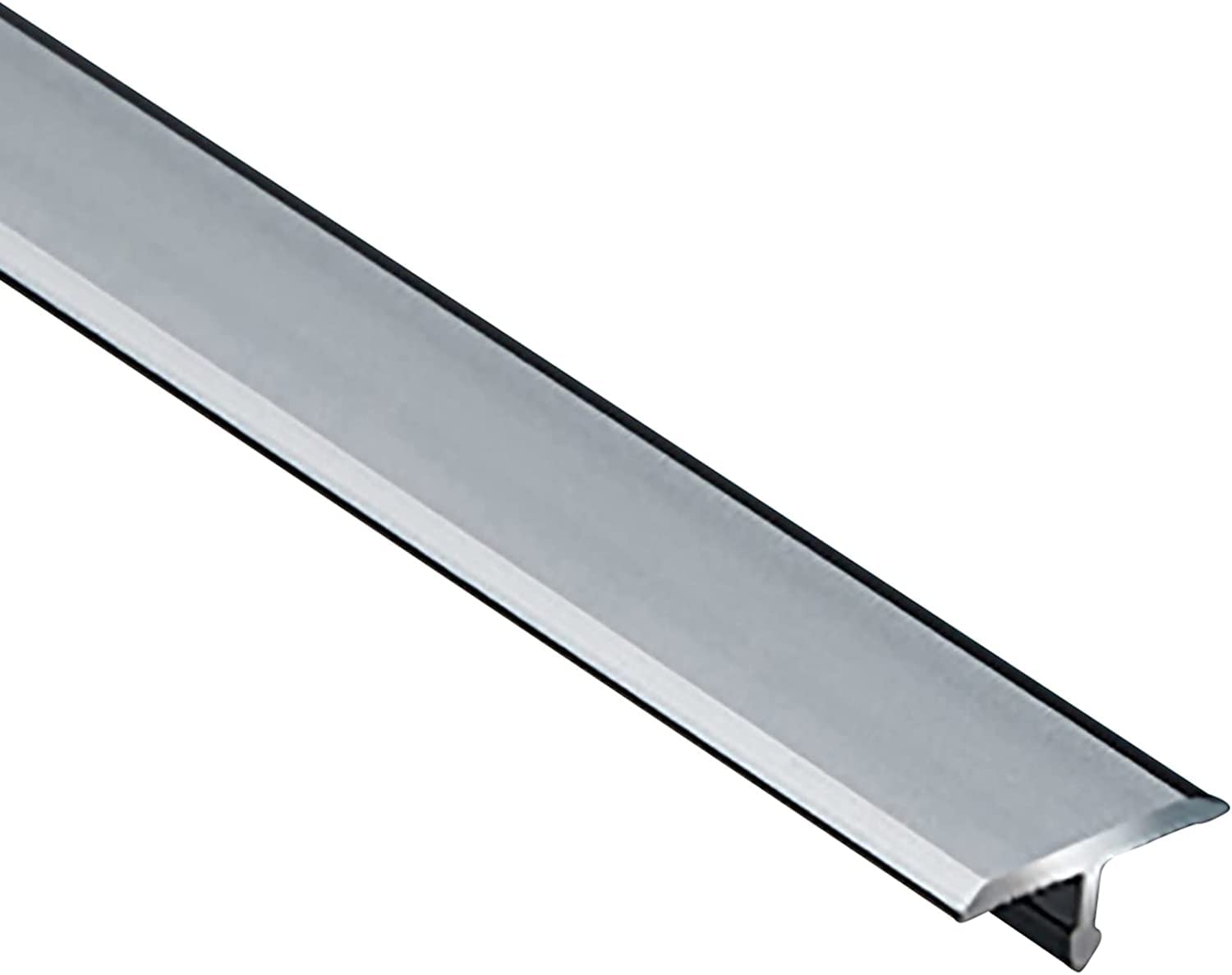 Profilé de seuil de Sol, Barre de Transition en T, profilé de Finition pour Transition Bois/carrelage/Moquette/stratifié, Largeur 15 mm, Plusieurs Coloris Dispo，Gray