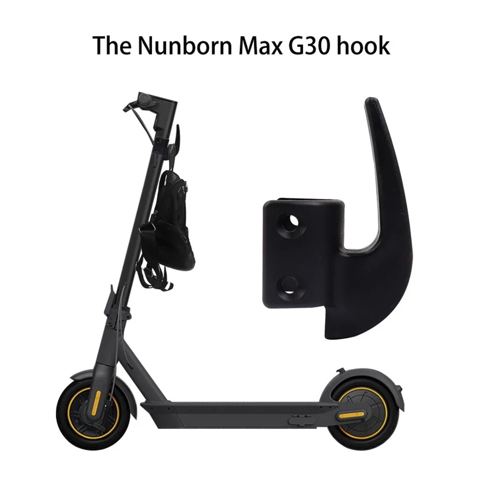 Gancho de almacenamiento for patinete eléctrico, apto for Segway, apto for Ninebot, piezas MAX G30 G30D, gancho de agarre portátil, colgador de bolsas for colgar patinetas Accesorio para colgar