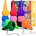 PGFUNNY Lápices de Colores para Niños, Pintura de Dedos para Niños 12 Colores Ceras de Colores, Pintura Dedos Bebe no toxica,Apilables y Apto para niños pequeños