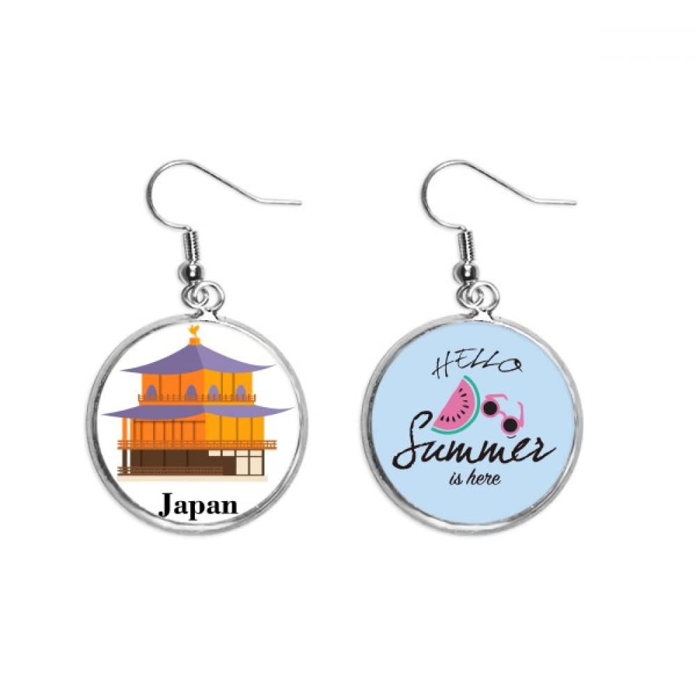 Pendientes de sandía y templo japonés tradicional el regalo perfecto de verano 5