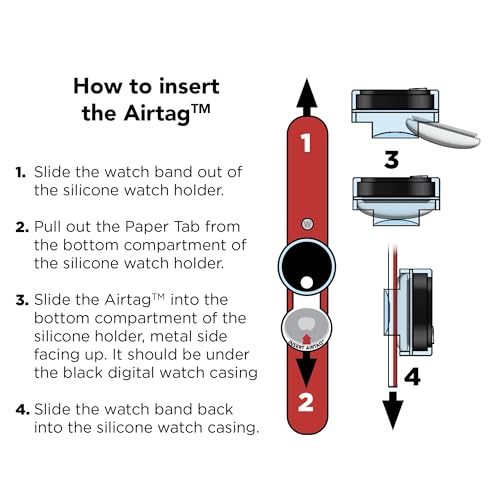 Image of Watchitude: Tag'd Trackable Watch - Sprinkles - Kids Digital Watch, Apple Airtag Compatibility, Slap Band, White LED Display, Girls & Boys, Ages 4+