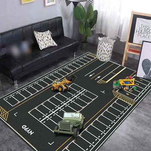 カーペット ラグ 道路 キッズ プレイマット 80*160CM ロードマップ 子供部屋 知育玩具 地図マップ 親子ゲーム 室内 知育 リビング キッズ 長方形 防音 おもちゃ 絨毯 防音マット 子供用 遊べる 遊びマット 知育マット マット 洗える 幼稚園