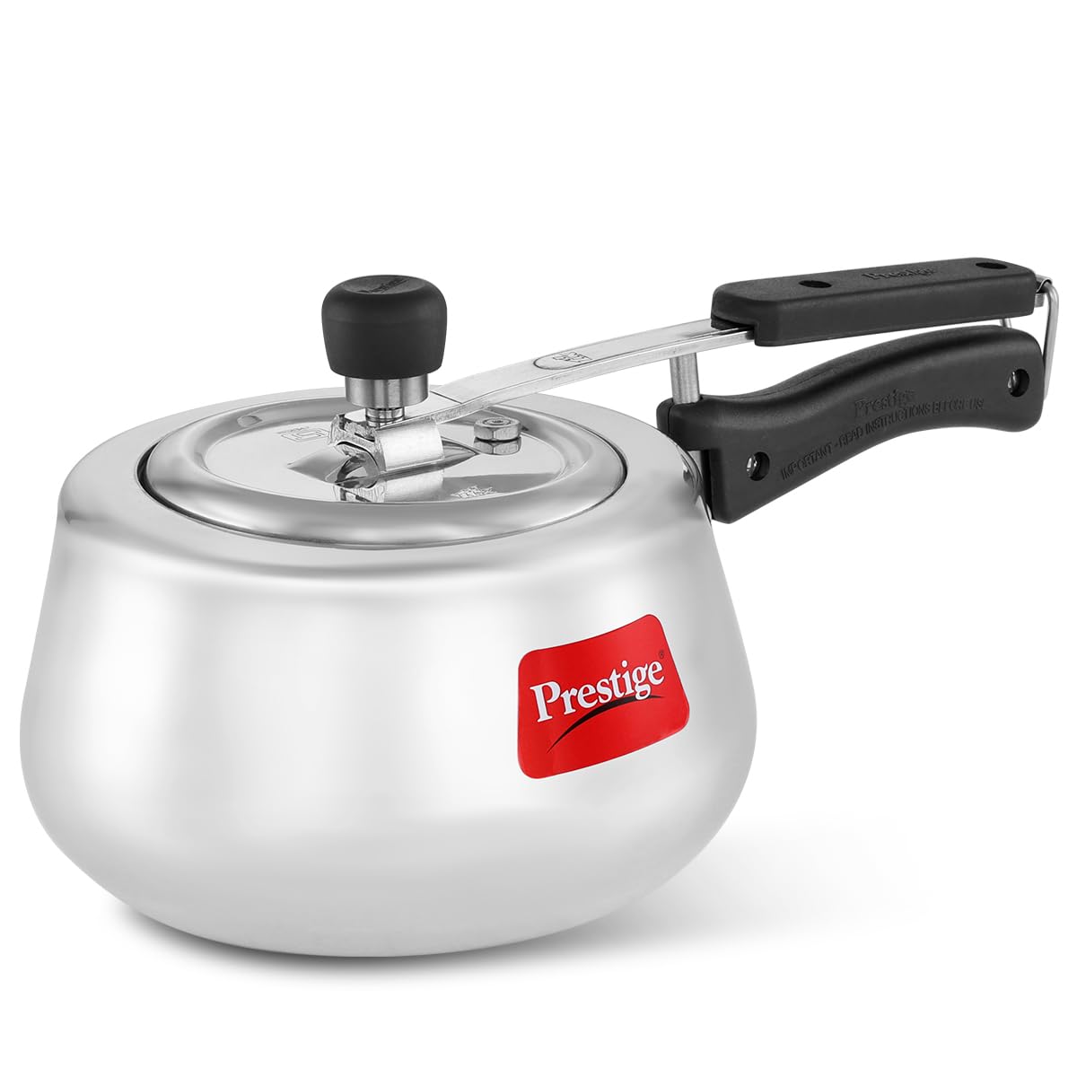 Prestige Nakshatra Cute Svachh Aluminium Inner Lid Pressure Cooker, 3.0L (Polished, Silver), 3 Liter