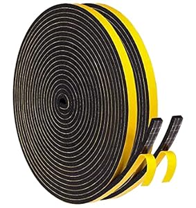 Yankuirui Dichtungsband Selbstklebend Schaumstoff 6x3mm/20M