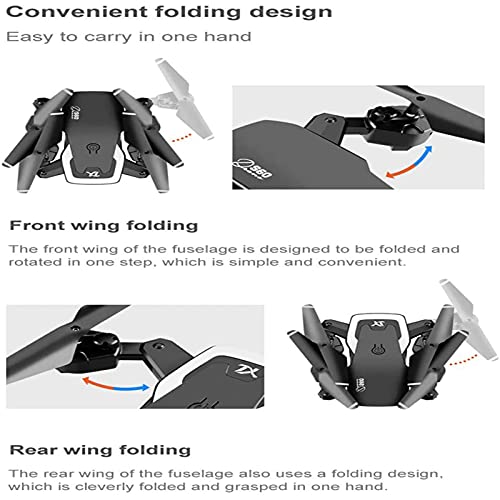 ZHCJH Drohne 4K Ultra-Clear Front/Boden Dual Kamera Variables Objektiv HD-Bildübertragung Große modulare Batterie Gesten… – Bild 5