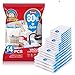 BoxLegend Sacchetti Sottovuoto Vestiti 14 Pezzi, 3XL+ 3L+ 4M + 4S Tipo Spesso Sacchetti Sottovuoto Salvaspazio Riutilizzabili per Contenere Coperte Vestiti Lenzuola Piumoni Cuscini