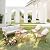 NICESOUL® 6 Pcs Boho Outdoor Patio Furniture Set with Beige Cushion, Bohemian style Chair with Coffe Ice Bucket, High-End Comfy Cozy Wicker Conversation Sofa for Garden Balcony Deck Porch and Backyard