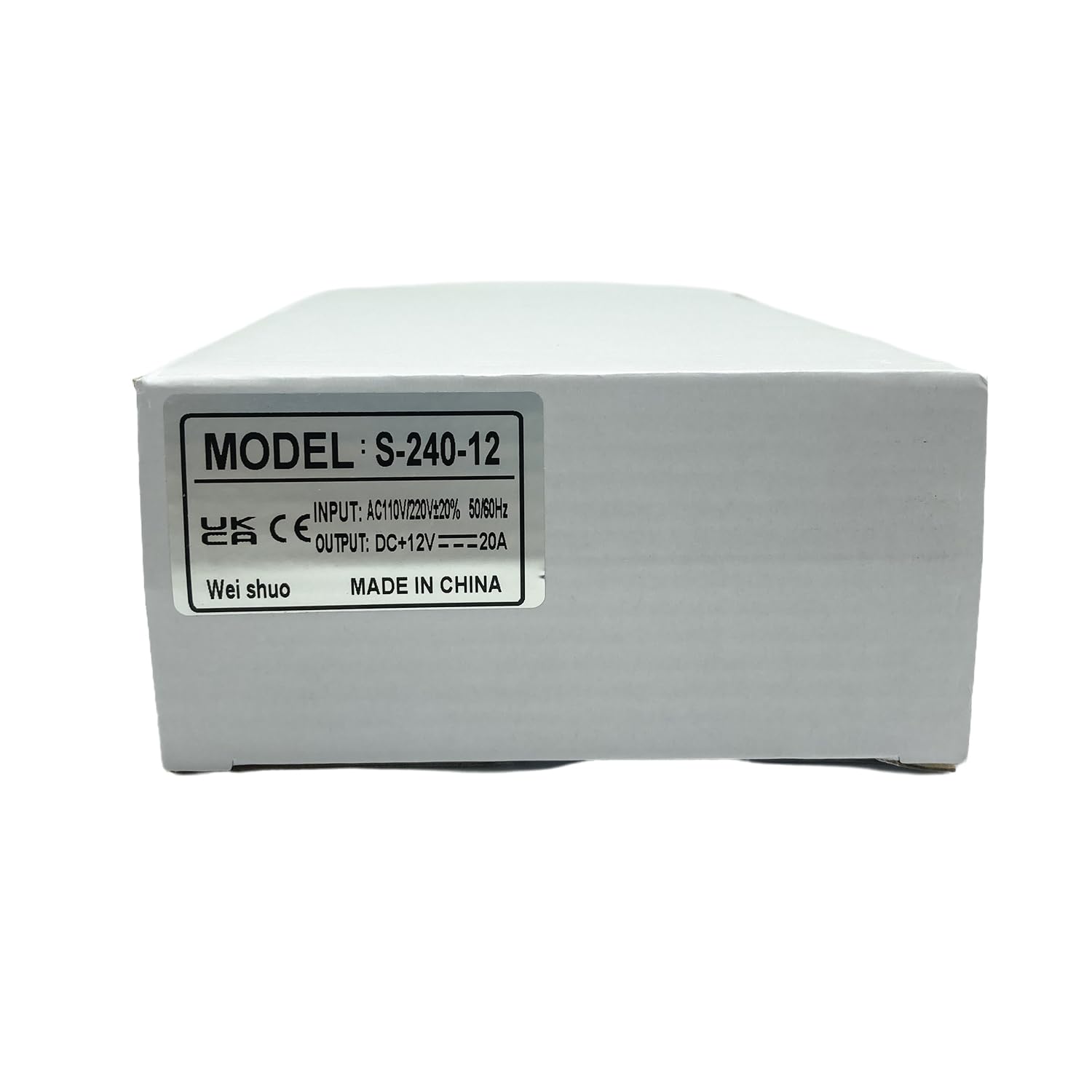 Fuente de alimentación 12V 20A 240W AC220V a DC12V transformador de conversión con protección contra cortocircuito y sobrecarga