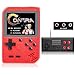 Consola de Juegos Portátil, 500 in 1 Juegos FC Clásicos, 3 in Pantalla LCD, 800 mAh Batería Recargable, Consola Mini Retro Soporte para Conectar TV y Dos Jugadores, Regalos de Niños y Adultos (Rojo)