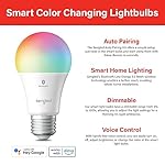 Sengled Smart Light Bulbs, Color Changing Alexa/Bluetooth Mesh, Dimmable LED Bulb A19 E26 Multicolor, High CRI, High Brightness, 8.7W 800LM, 1Pack - Image 2