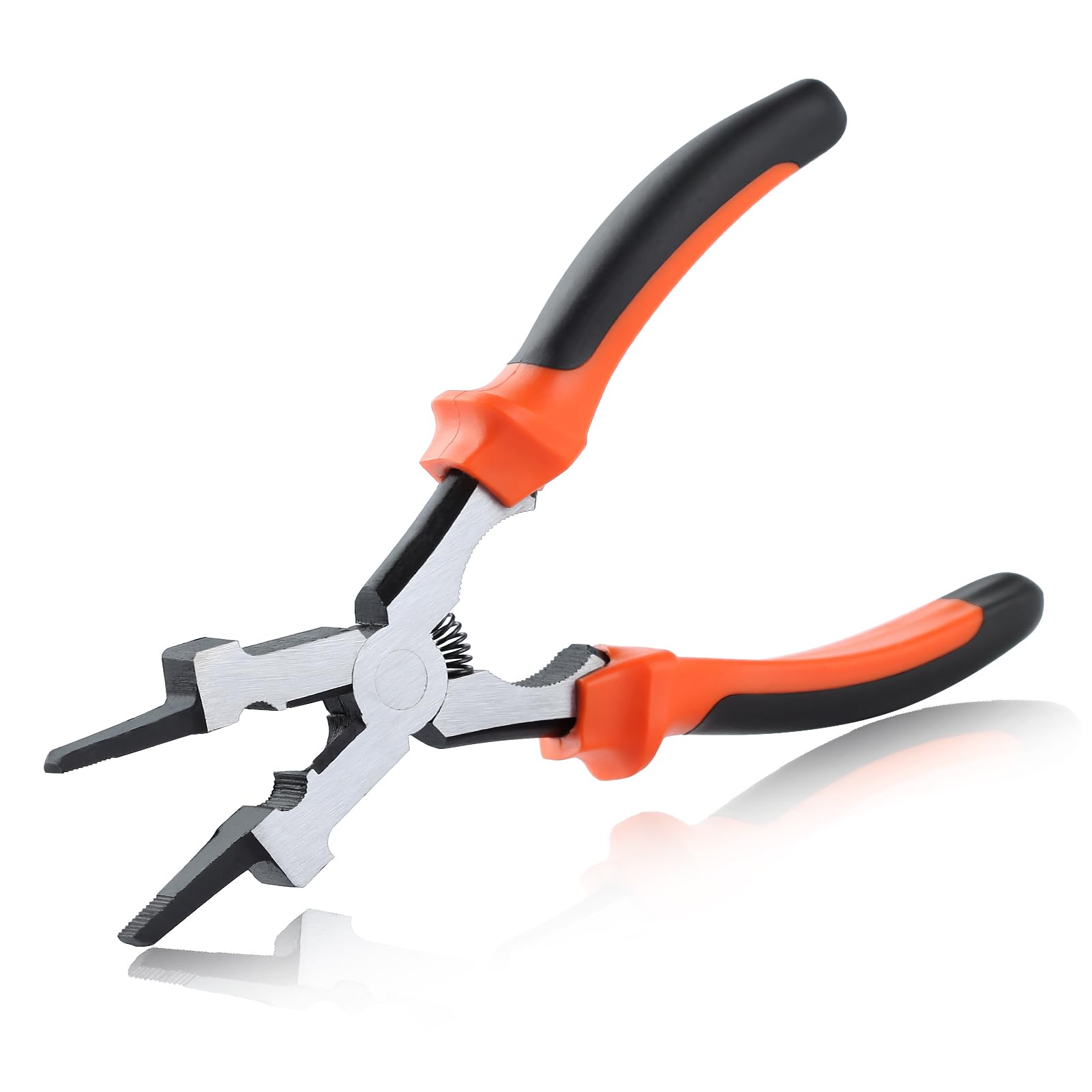 SPEEDWOX MIG Welding Pliers Multi-Function Mig Welder Plier Mig Nozzle Cleaner Slag Hammer Wire Cutter Scraper Files for Scraping Spatter Gripping