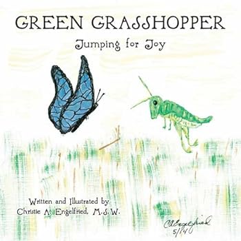 Paperback Green Grasshopper...Jumping for Joy Book