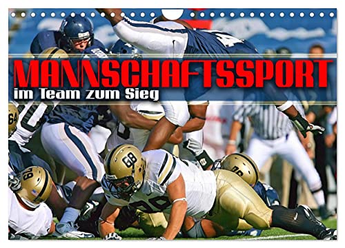 Mannschaftssport - im Team zum Sieg (Wandkalender 2026 DIN A4 quer), CALVENDO Monatskalender: Actionreiche Bilder beliebter Teamsportarten aus aller Welt (CALVENDO Sport)