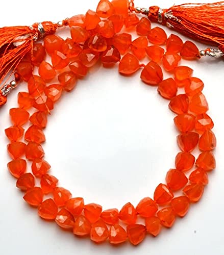 Carnelian Faceted 7MM perles cornaline pour créer vos colliers bohèmes d'été