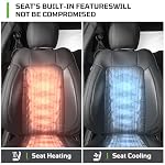 Custom Leather Car Seat Covers for Ford Mustang 2015-2023 Coupe,Black - Image 4