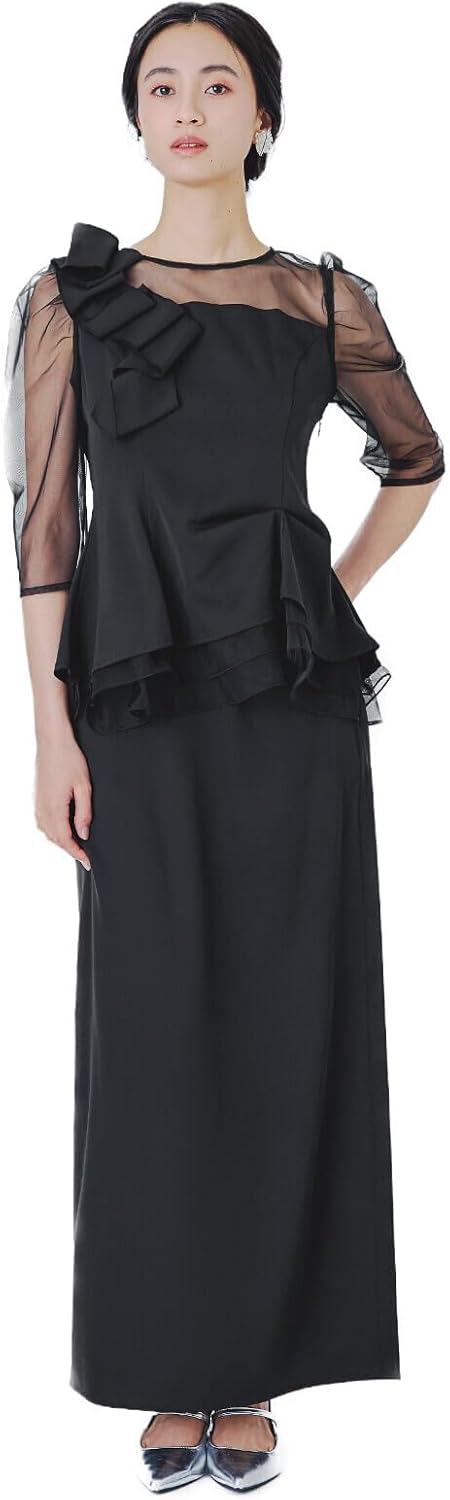 ワンピース elfelfelfarchives LACE LINED DRESS Black elfelfelf archives LACE LINED DRESS ブラック ワンピース