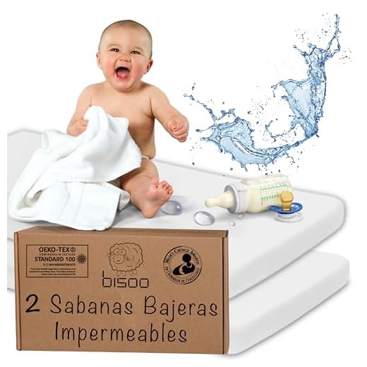 Bisoo Sabanas Capazo Bebe 35x75 cm - Sabanas Bajeras Impermeables para Moises Carro Carrito Cochecito - Fundas Protectoras Ajustables 100% Algodon Jersey Oeko-Tex - Set de 2 Blancos 75x35 cm