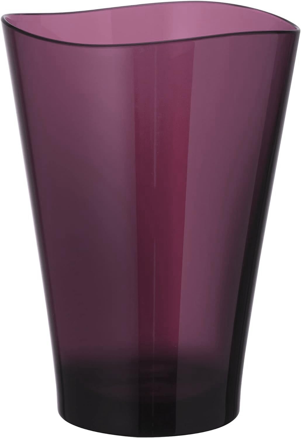 Plakira Unbreakable Fluttering Tumbler Glass, Easy to Use, Stylish, Cup, Iced Coffee, Highball, Juice, Beer, Wedding Gift, Pair Glasses, Dishwasher Safe, Microwave Safe, LG101_320, Dark Purple, Deep