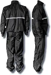 Capa de Chuva Para Motoqueiro Impermeável Preto Capa para Motoboy com Touca Faixa Refletiva e Proteção