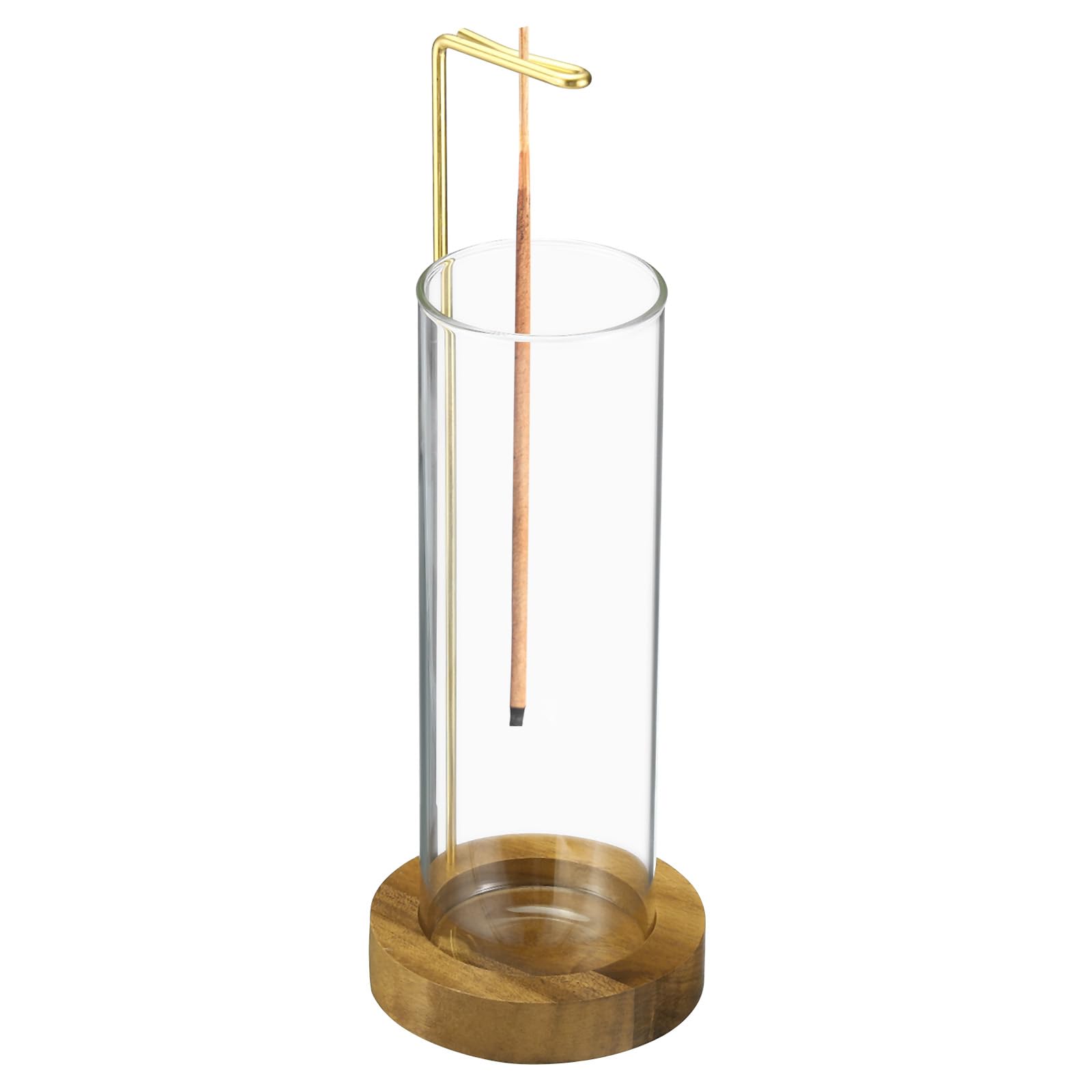 uxcell Incense Holder for Sticks Anti-Ash Flying with Removable Glass