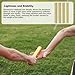 Supvision Aluminum Alloy Relay Batons for Track and Field 4 Piece Set Durable Lightweight for Sports Teams Suitable for Athletes Seeking High-Performance Equipment in Outdoor Activities Yellow