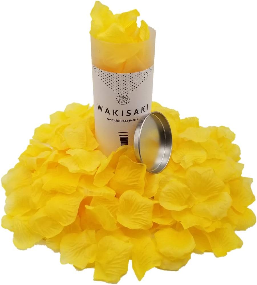 WAKISAKI Premium Artificial Fake Rose Petals, HandSeparated, Readyto