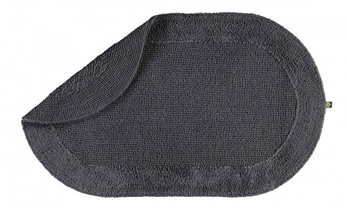 RHOMTUFT Badteppich oval Exquisit Zinn - 02 80x160 cm