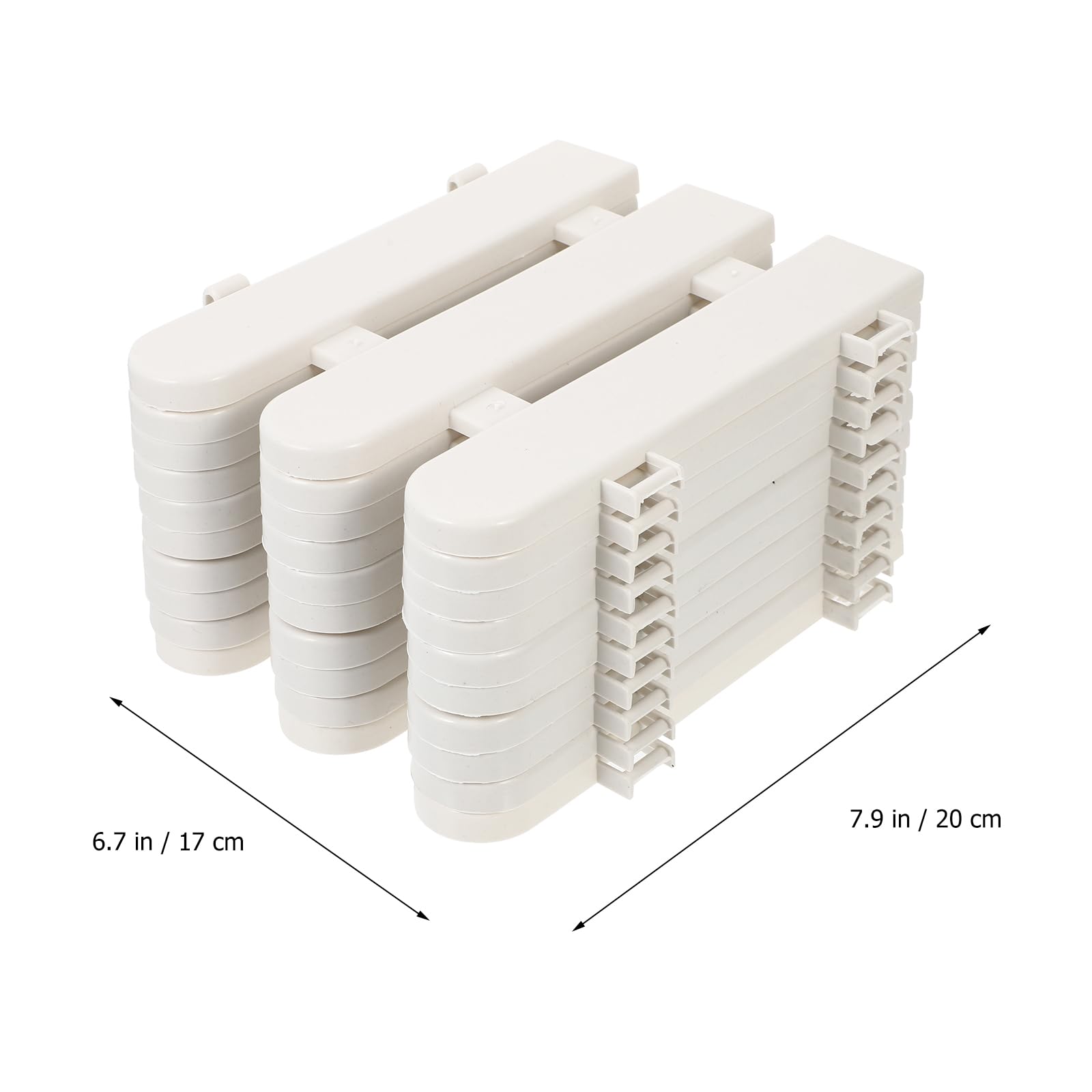 HANABASS Plastic White Picket Fence 10Pcs Decorative Garden Fence Panels 7.9X6.7 Inch for Pathway Edging Yard and Party Outdoor Decoration - Image 3