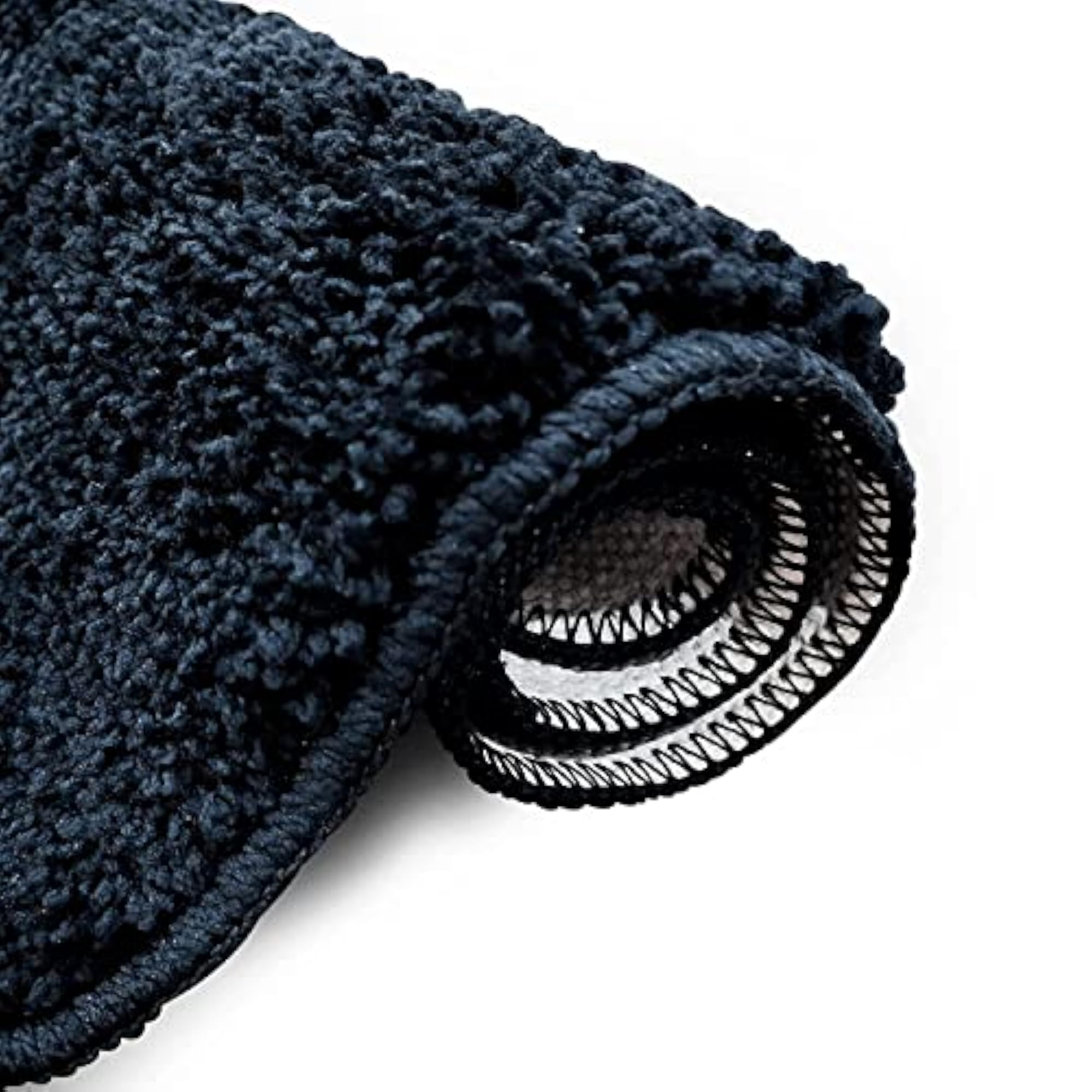 Microfiber Bathroom Rugs, Soft and Absorbent, Navy