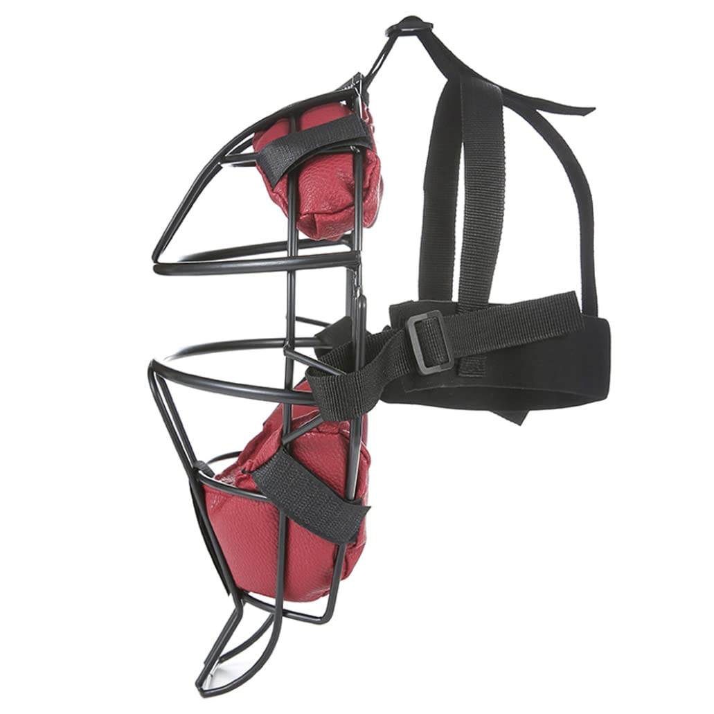 Catás de Facera de Catcher, Casco de béisbol de aleación de aleación ligera con cubierta de protección de softbol ajustable suave y acolchada para niños adultos competiciones aficionadas profe