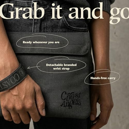 COAST ANGELS Große Geruchsdichte Tasche – Geruchsdichter Beutel mit Aktivkohle-Futter für den Alltag, Reisen und als Geschenk