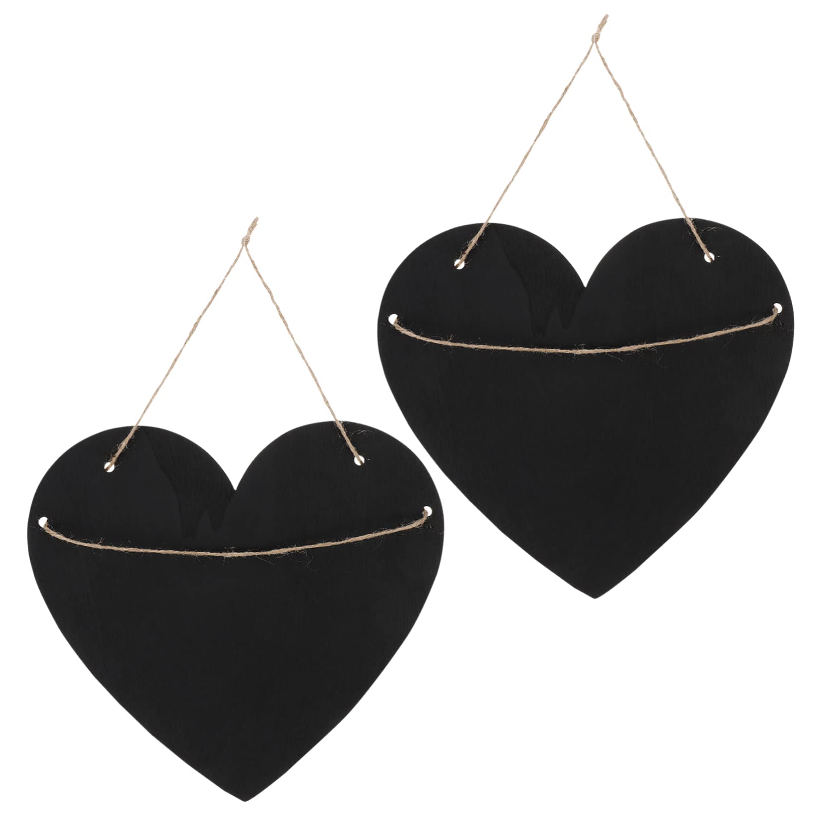 SEWACC 2Pcs Hanging Blackboard Signs Chalkboard Decor for Messages Weddings Parties Double Sided Blackboard for Use