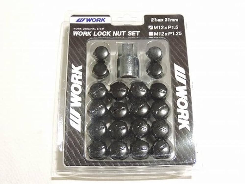 noa様 Amazon.co.jp: WORK LOOK NUT SET ブラック M12 × P1.5 240255