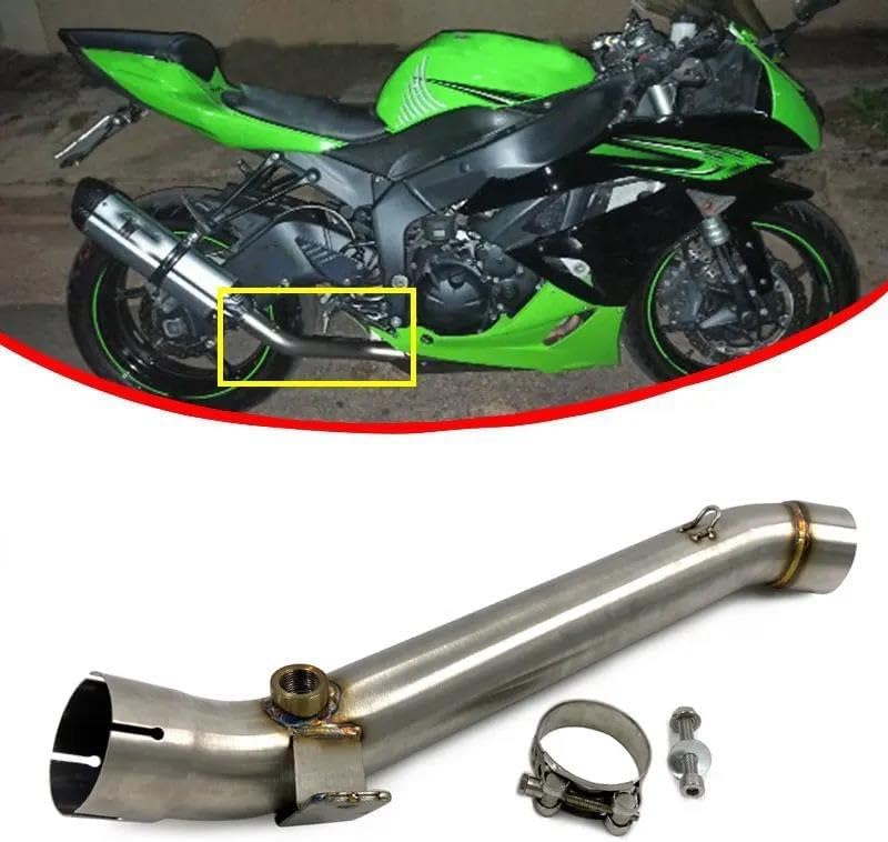 小物 m QJKXSZ(小さな店) オートバイの排気ミッドリンクパイプ 用カワサキ 用