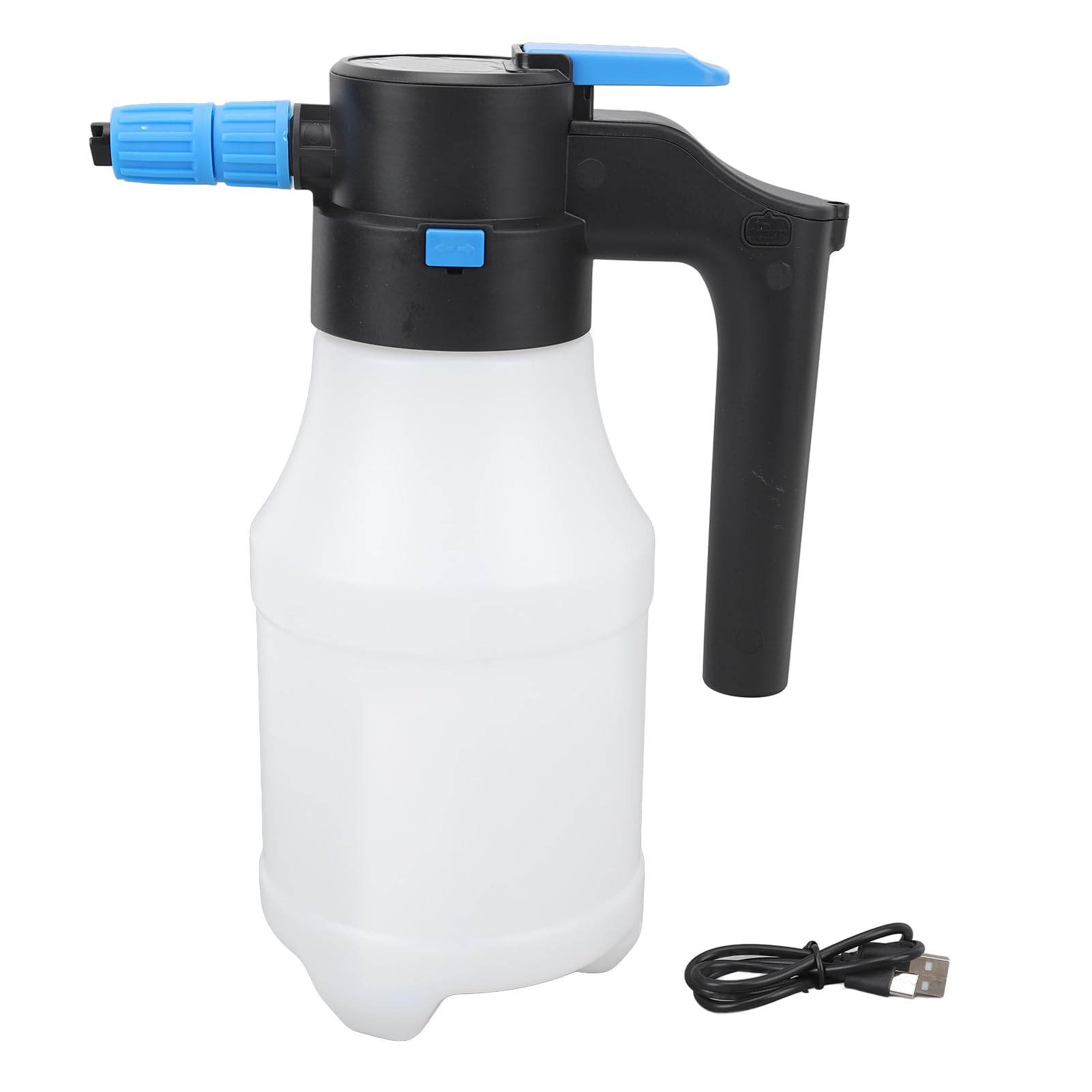 1.5l of Electrical Foam Sprayer, Portable Car Wash Foam, Pressure Foam Device with USB Rechargeable, Sprayer for Garden House Cleaning