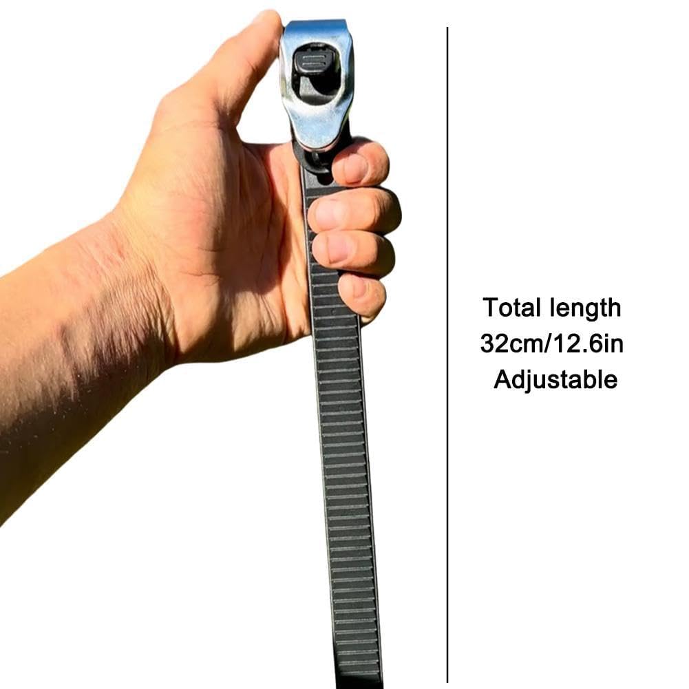 1/2/4/6Pcs Cinghie di Bloccaggio a Grip Resistente Regolabili in Metallo per Ogni Fibbia a Cricchetto con Ogni Cinghietta di Bloccaggio Connettibile, Cinghie di Bloccaggio Resistente per l'Uso